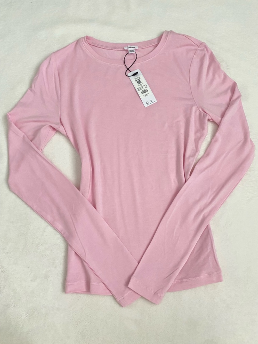 Garage Light Pink Long Sleeve Tee